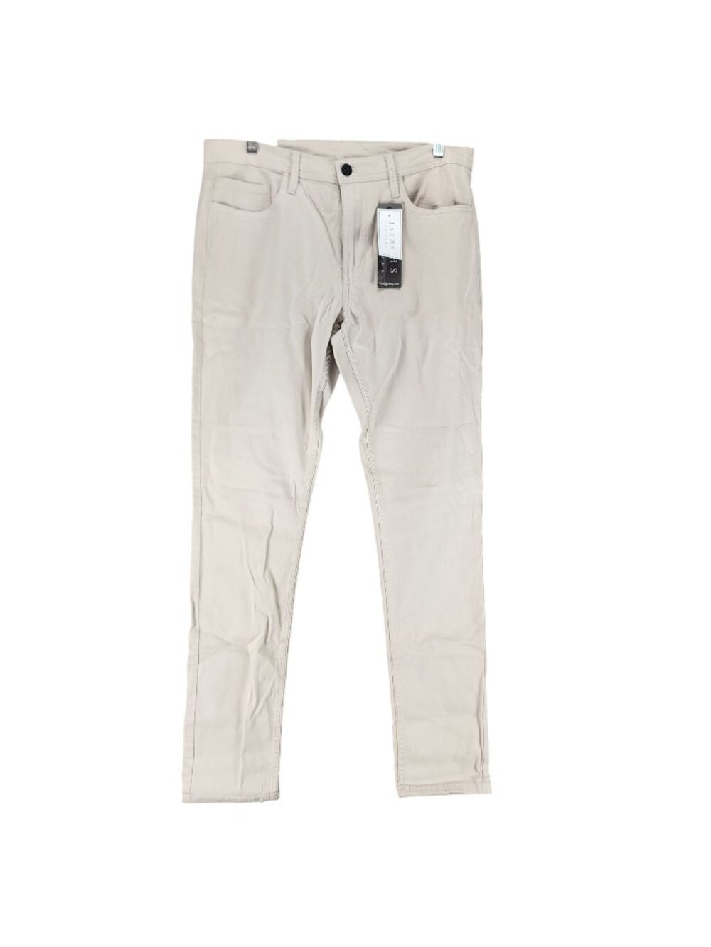 Jachs New York Pants Mens 32x32 Tan Stretch Mid Rise Slim Fit *NWT*